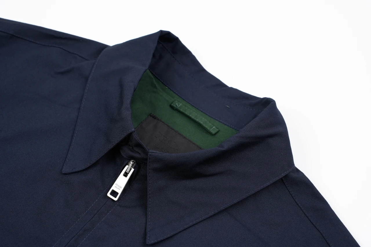 Prada Navy Zip Jacket with Green Lining product photo from LabelPicks