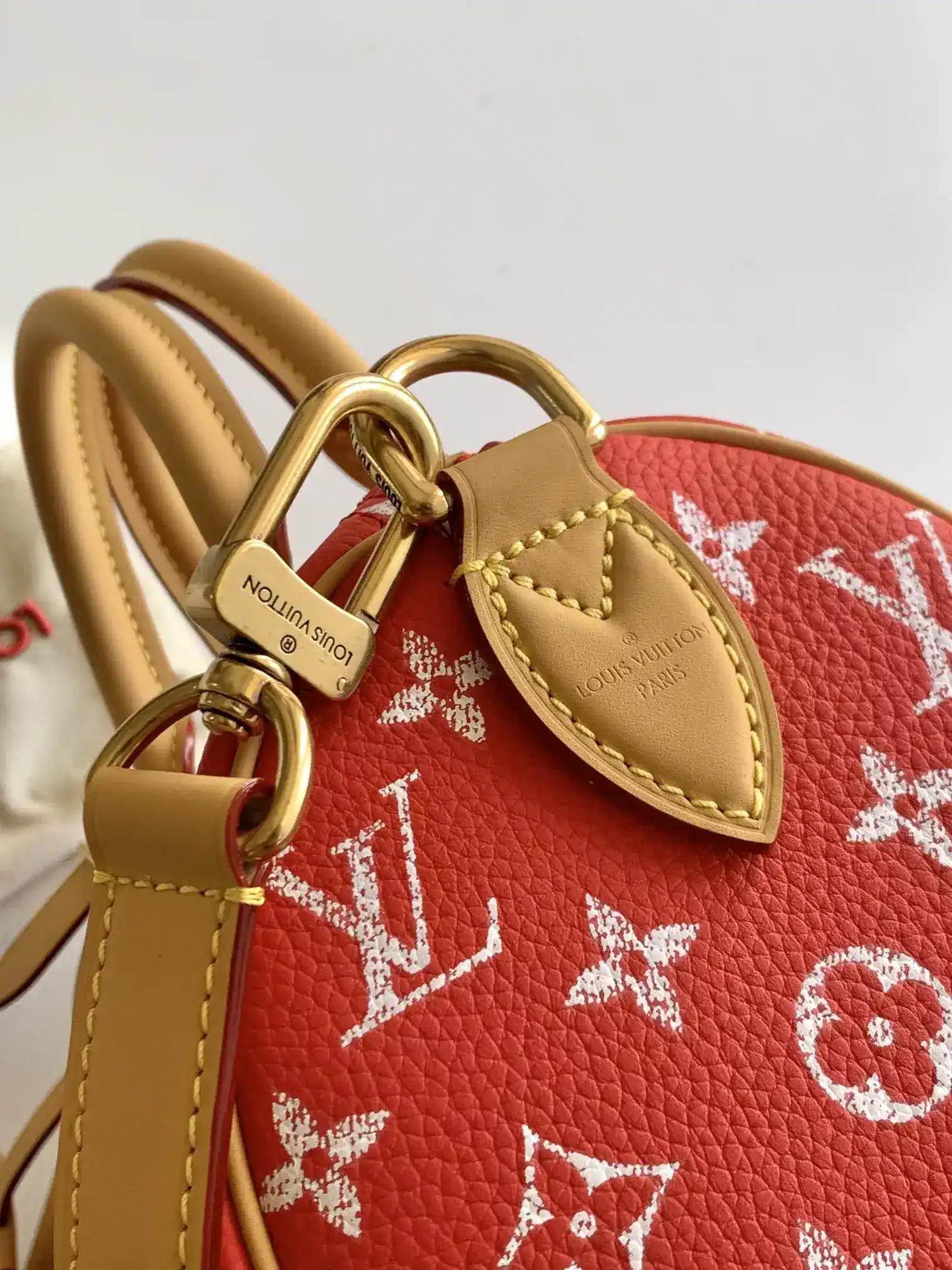 Louis Vuitton Red Calfskin Top Handle Bag product photo from LabelPicks