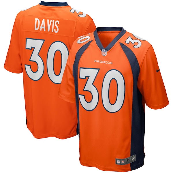 Terrell Davis Denver Broncos Nike Game Retired Player Jersey - Orange/Navy