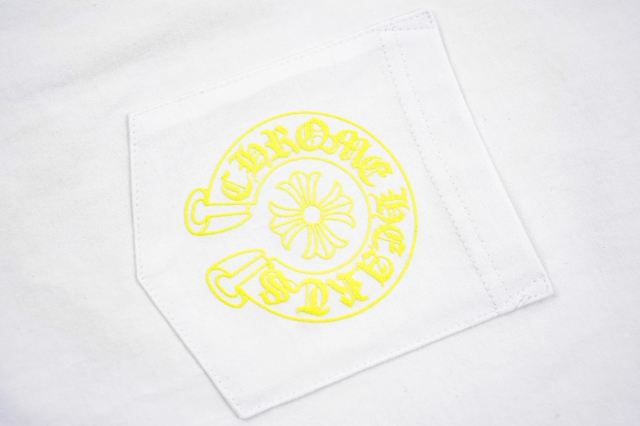 Chrome Hearts White Yellow Sanskrit Pocket T-Shirt product photo from LabelPicks