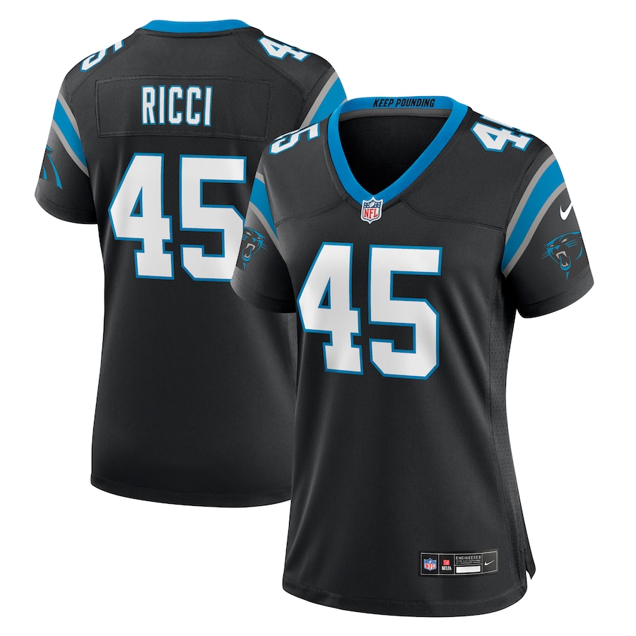 Giovanni Ricci Carolina Panthers Nike Women's Team Game Jersey - Black
