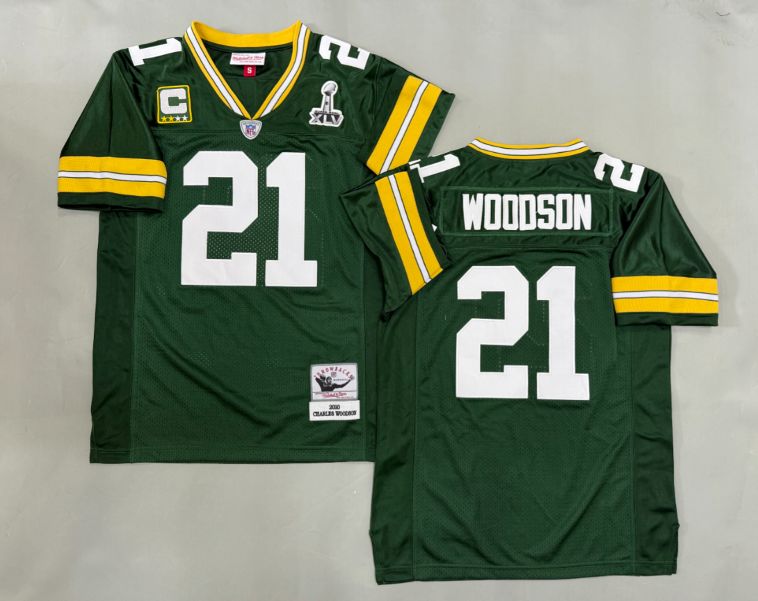 Charles Woodson Green Bay Packers Authentic Throwback Retired Player Jersey