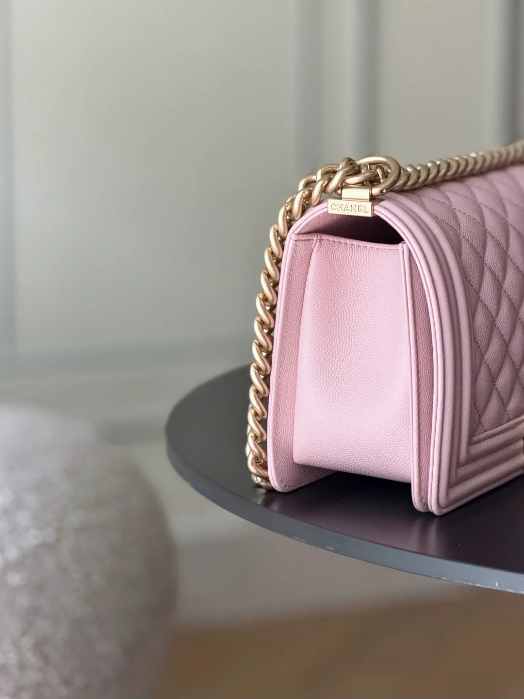 Chanel Pink Quilted Leather Shoulder Bag product photo from LabelPicks