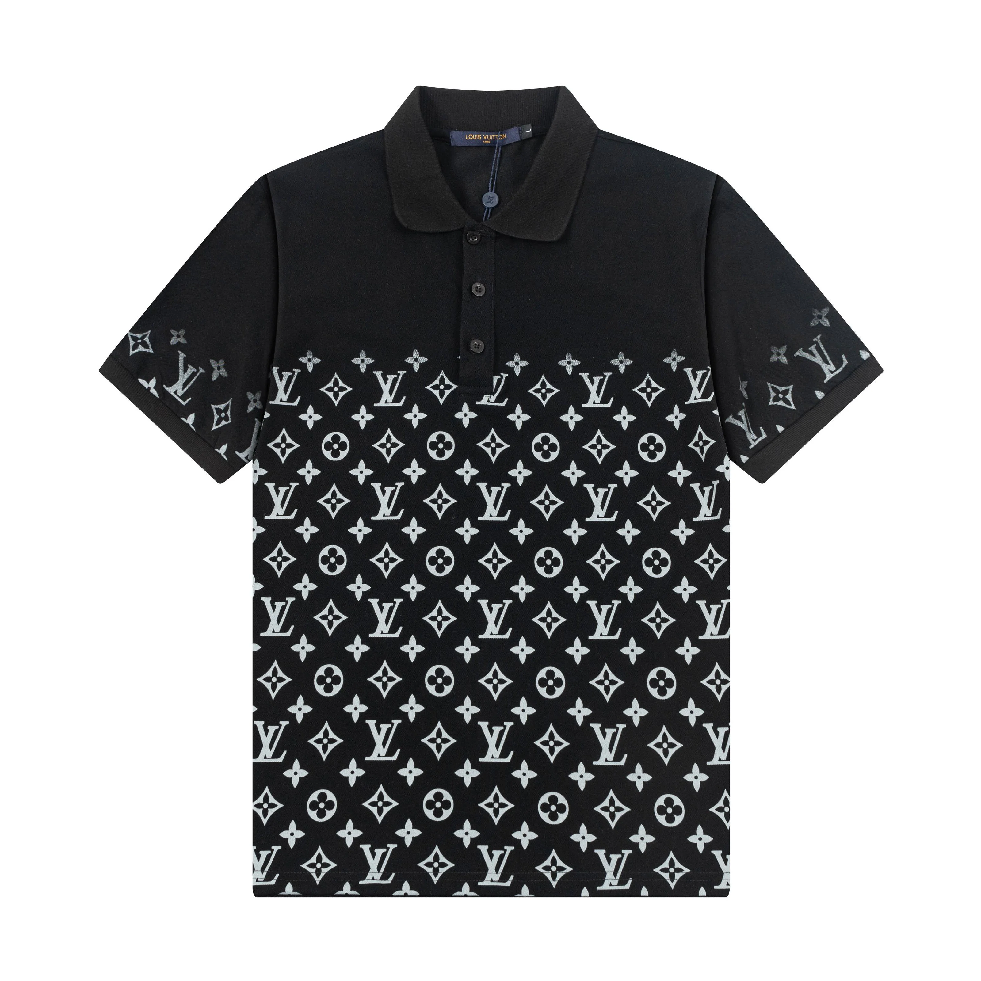 New gradient print polo shirt