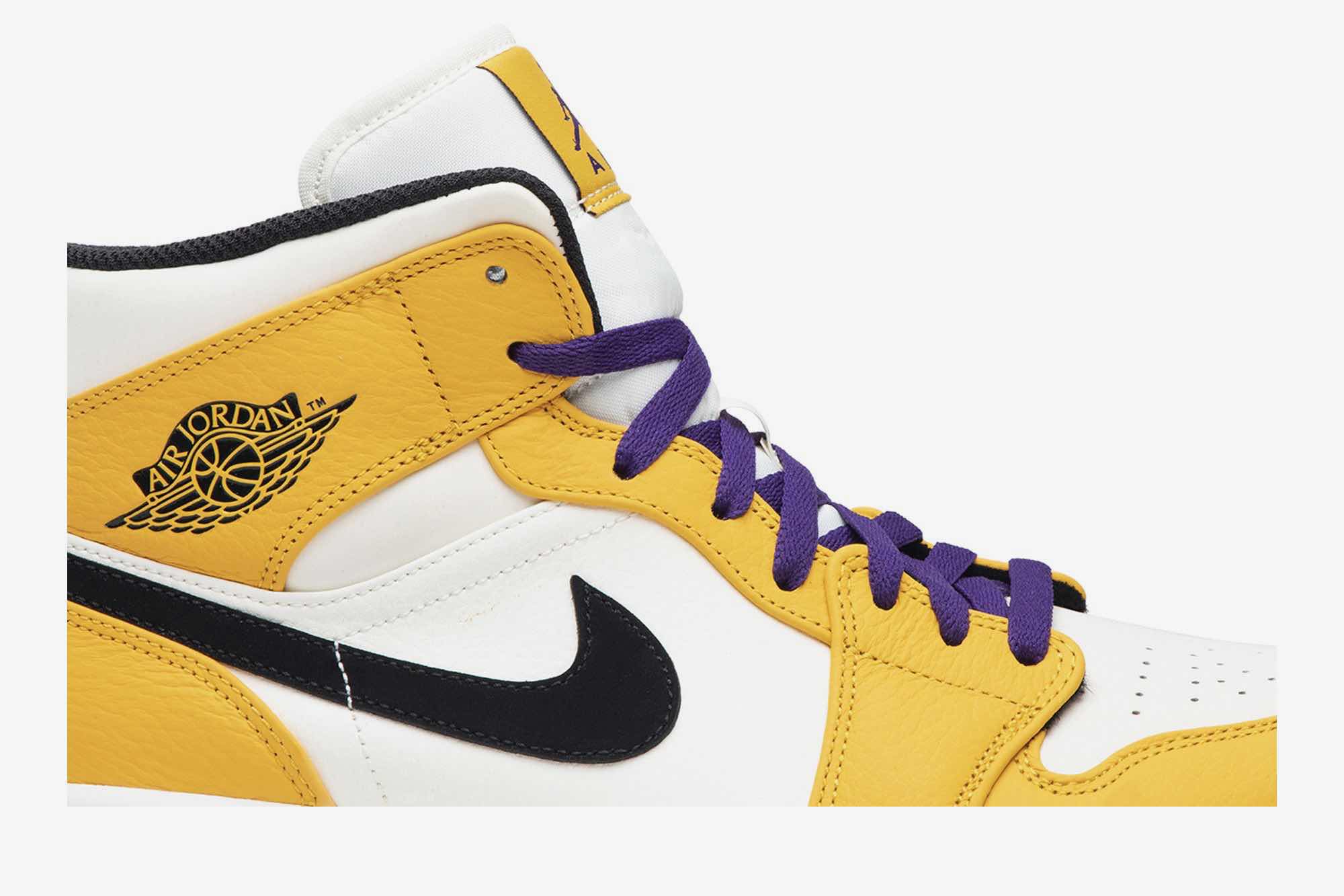 Air Jordan 1 Mid ‘Lakers Gold’ 852542-700