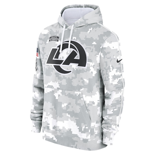 Los Angeles Rams Nike 2024 Salute to Service Club Fleece Pullover Hoodie - Arctic Camo