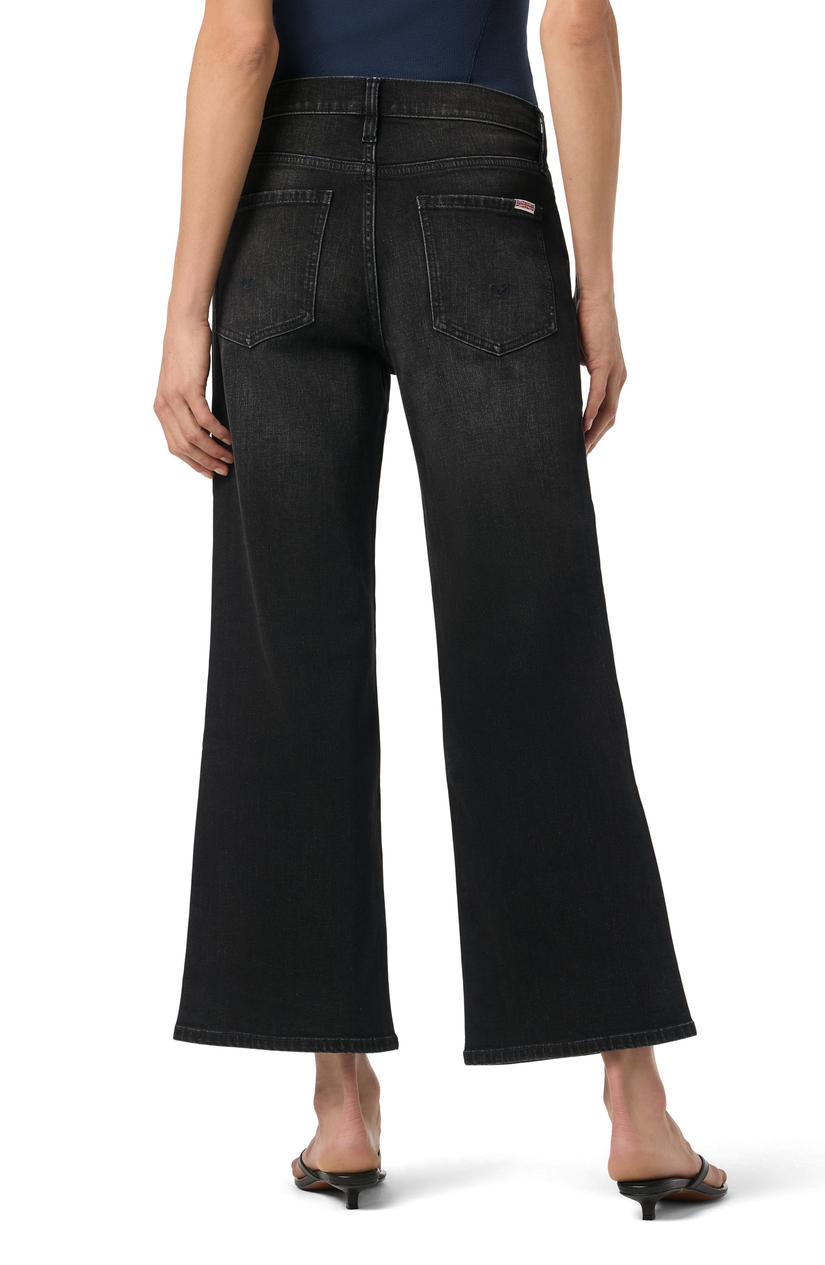 Hudson Jeans Rosalie High Waist Ankle Wide Leg Jeans