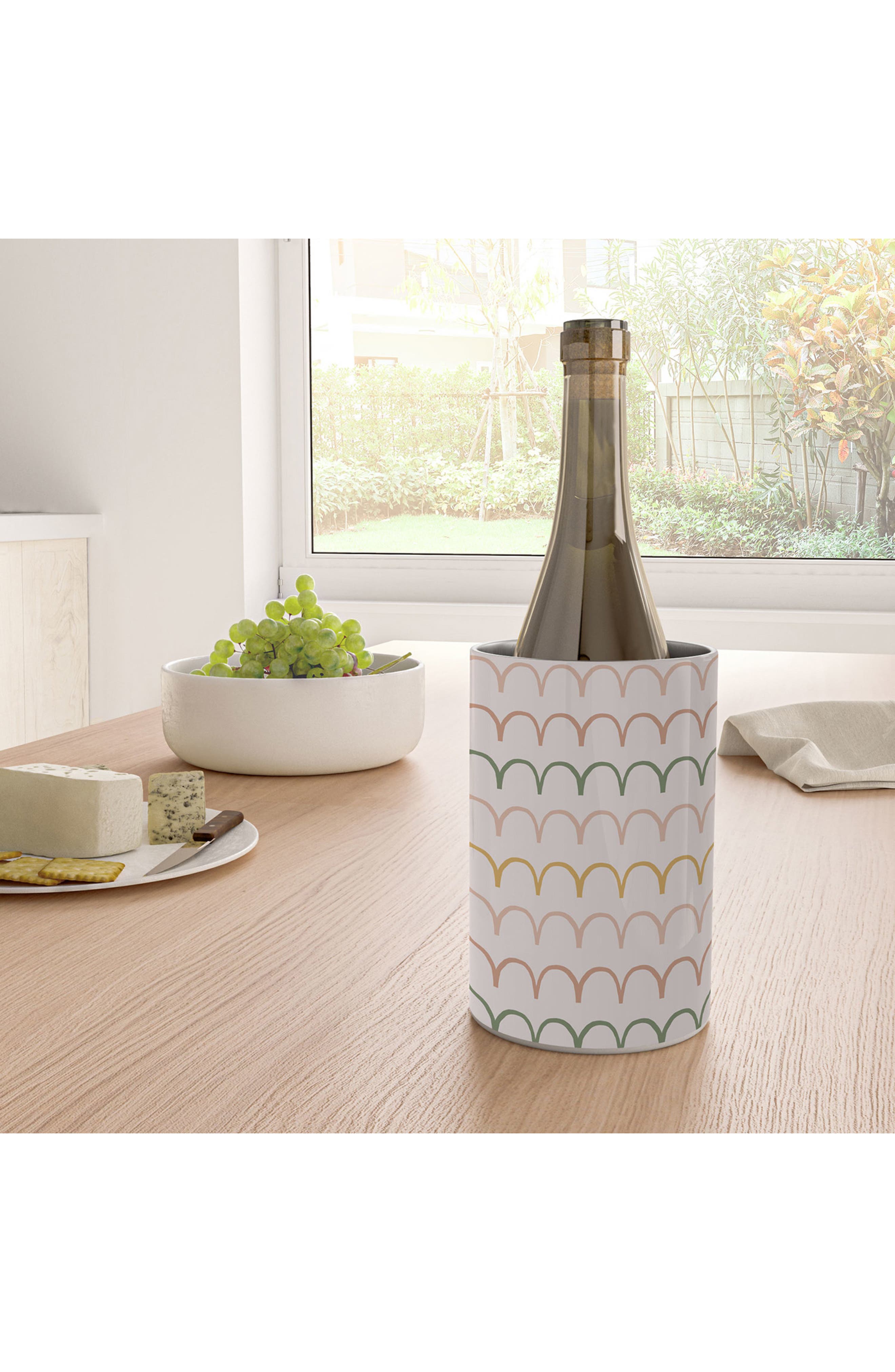 Deny Designs Abstract Waves Stainless Steel Wine Chiller