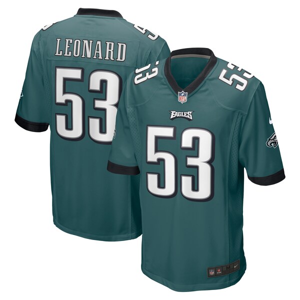 Shaquille Leonard Philadelphia Eagles Nike  Game Jersey - Midnight Green
