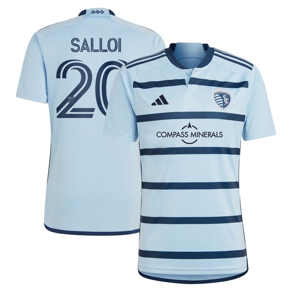 Daniel Salloi Sporting Kansas City adidas 2024 Hoops 4.0 Replica Player Jersey - Light Blue