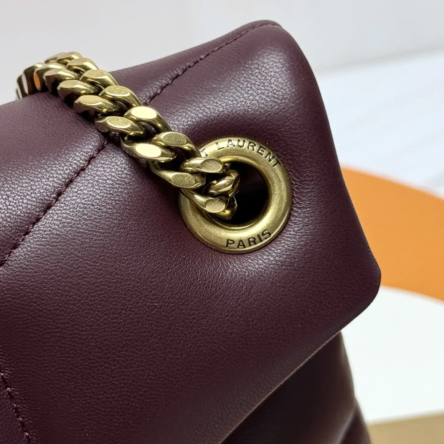 Saint Laurent Loulou Burgundy Quilted Leather Shoulder Bag product photo from LabelPicks