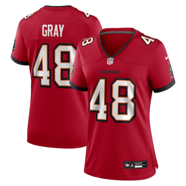 JT Gray Tampa Bay Buccaneers Nike Women's Team Game Jersey -  Red