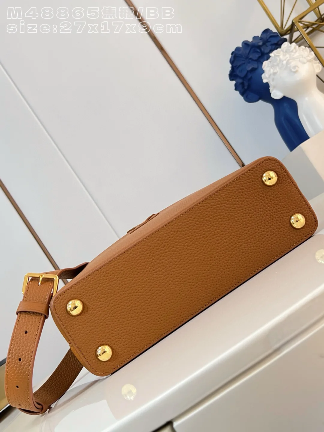 Louis Vuitton Brown Capucines Grained Leather Crossbody Bag product photo from LabelPicks