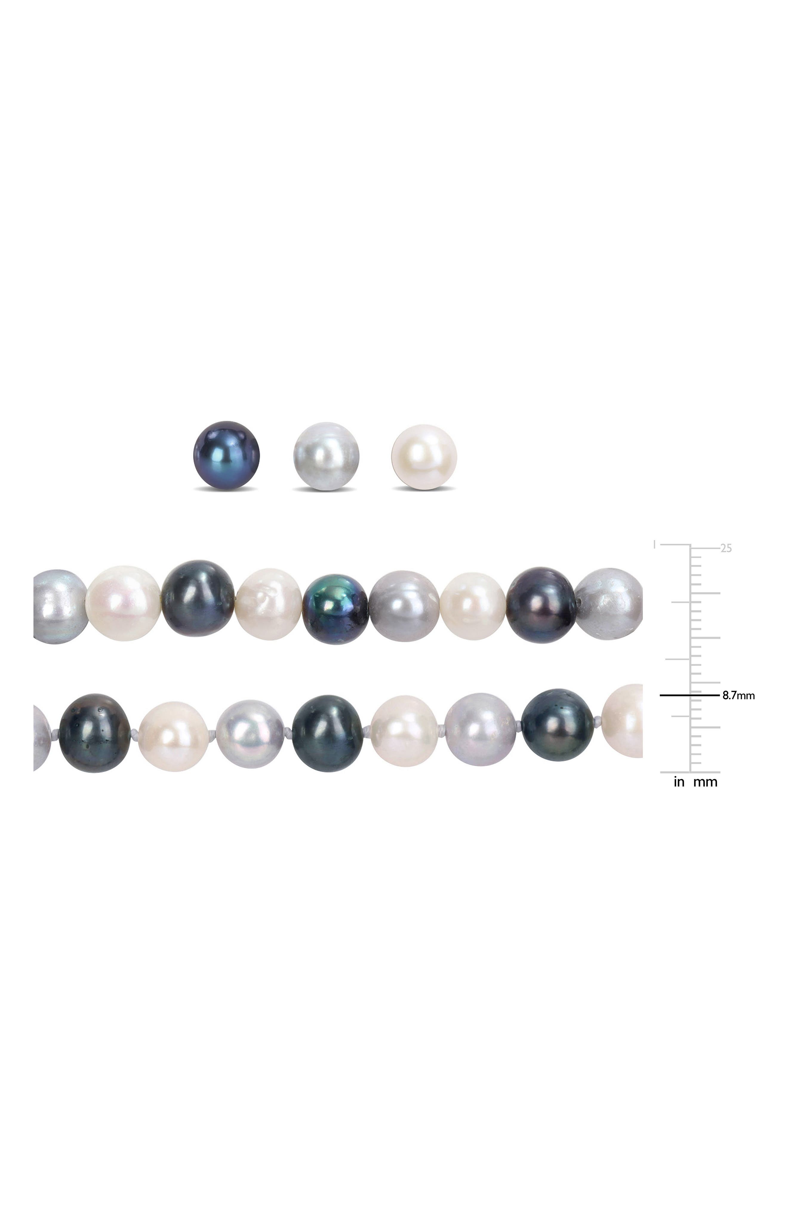 DELMAR 8-8.5mm Multi-Color Cultured Freshwater Pearl Necklace