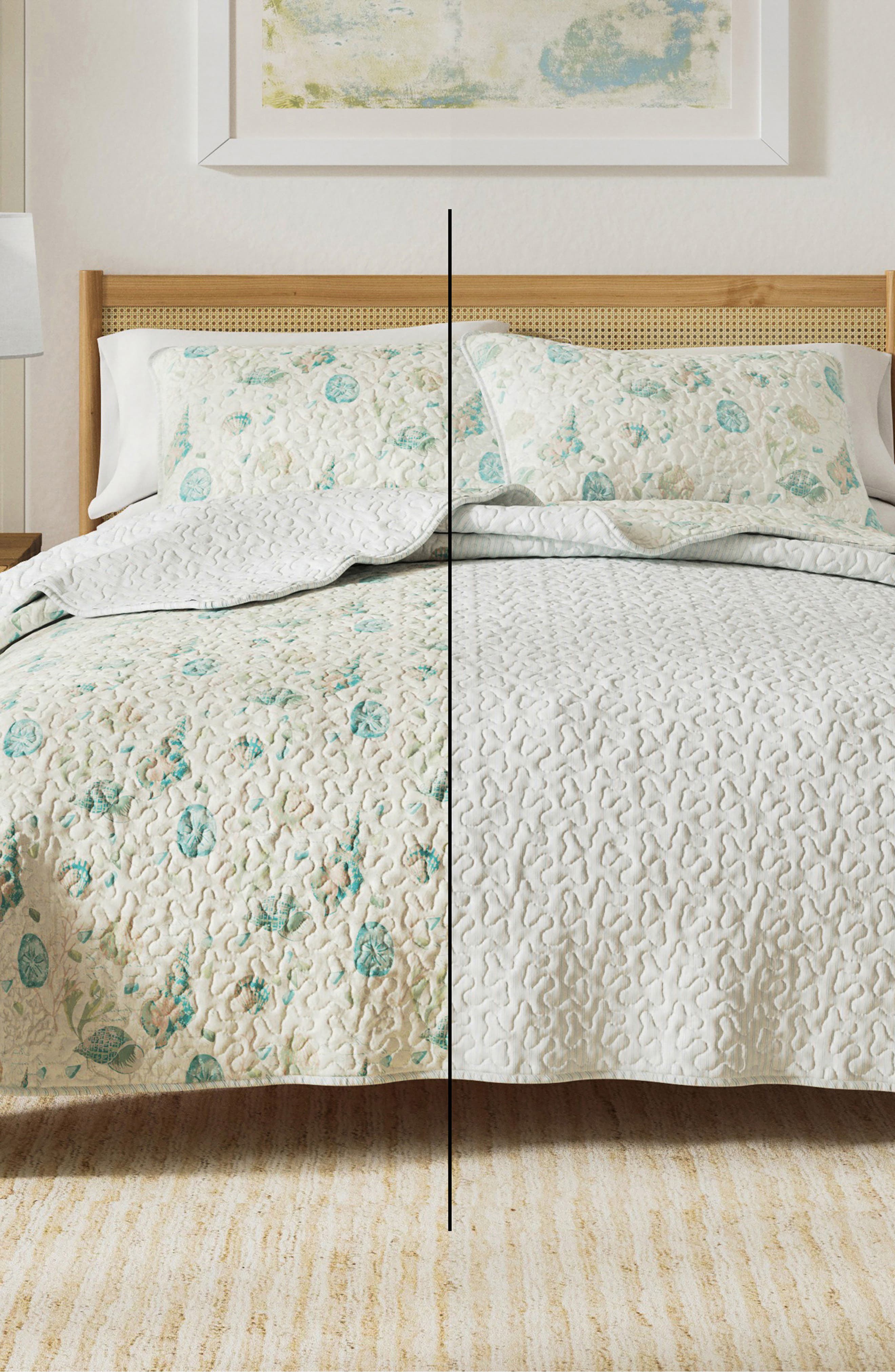 Woven & Weft Coastal Seashell Quilt & Sham Set