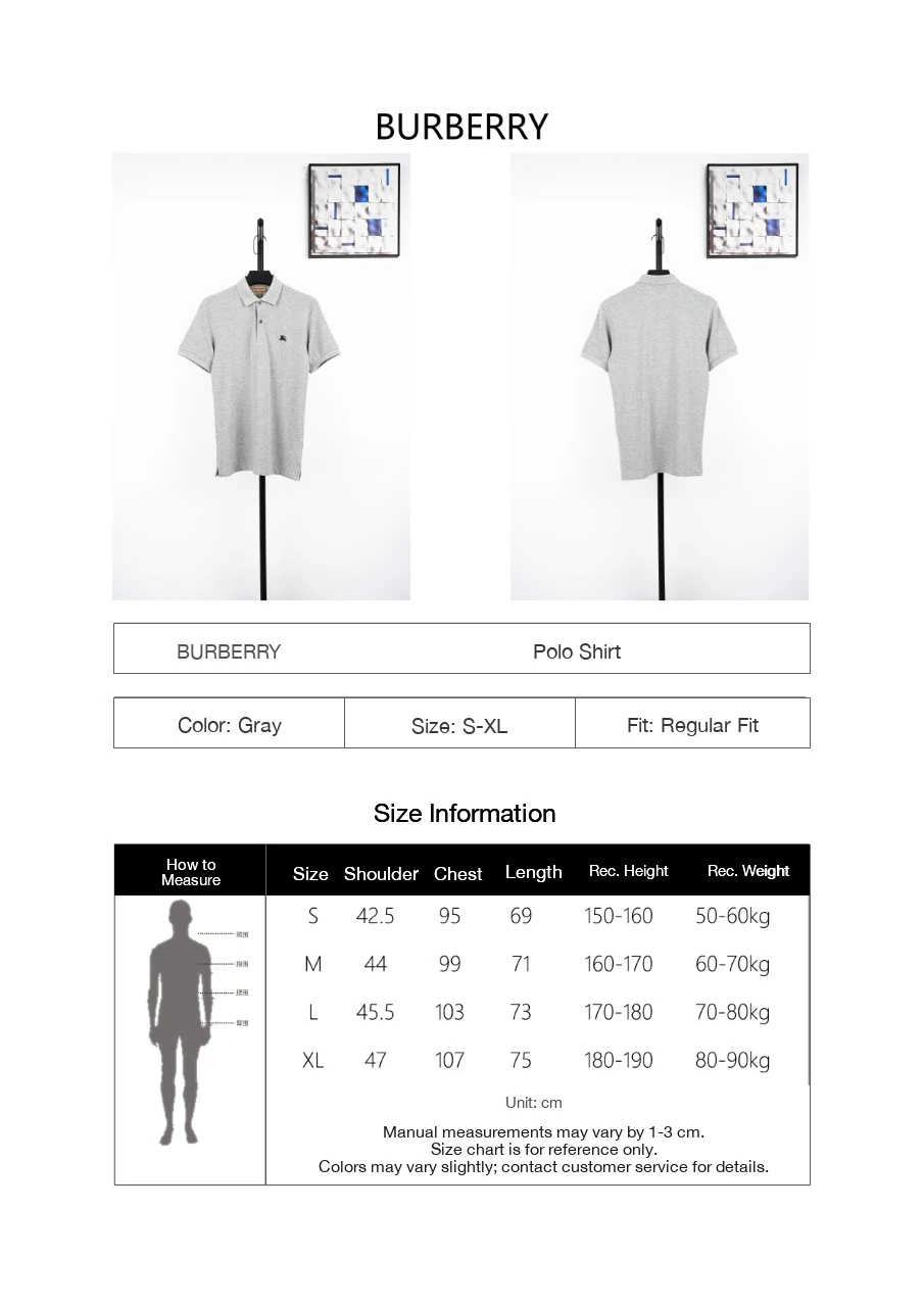 Burberry Grey Equestrian Knight Embroidered Polo Shirt product photo from LabelPicks