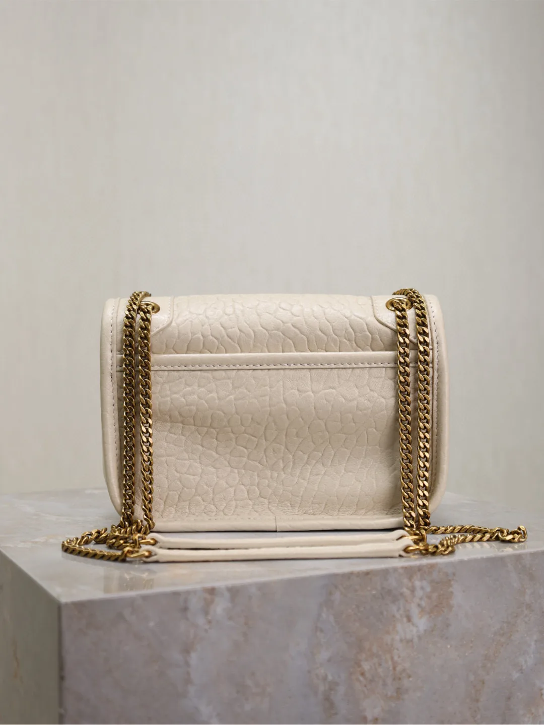 Saint Laurent White Niki Lambskin Crossbody Bag product photo from LabelPicks