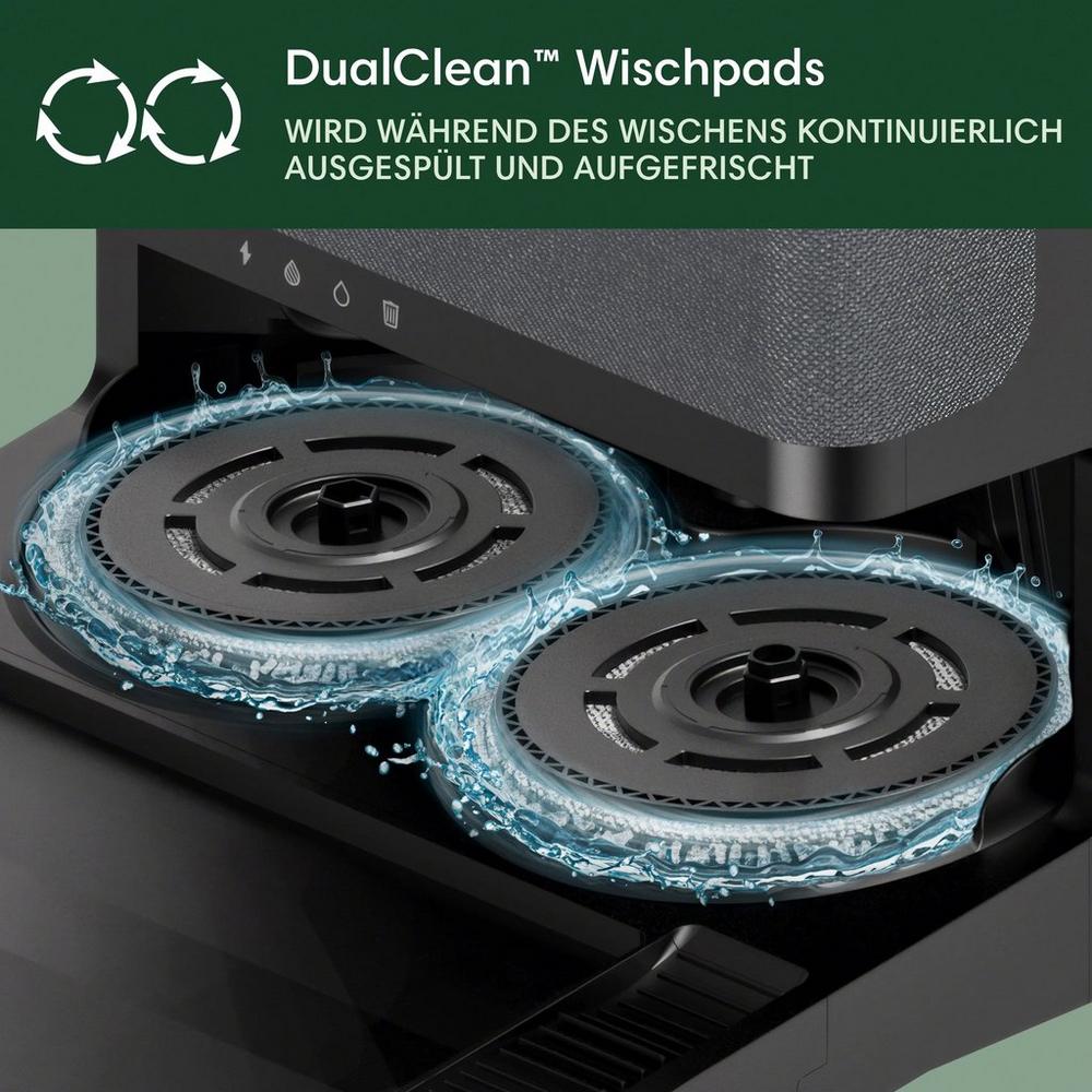 Roomba® Plus 505 Combo-Roboter + AutoWash™ Dock – Schwarz