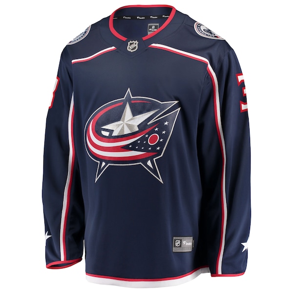 Charlie Coyle Columbus Blue Jackets  Home Breakaway Jersey - Navy
