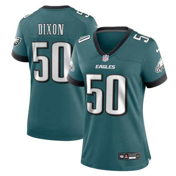 Lance Dixon Philadelphia Eagles Nike Women's Team Game Jersey - Midnight Green