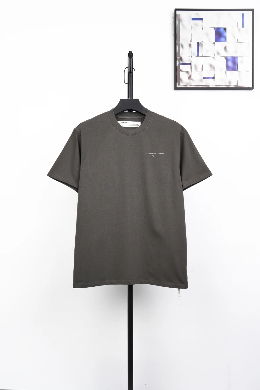 Off-White Dark Grey Chest Letter Patch Arrow T-Shirt product photo from LabelPicks