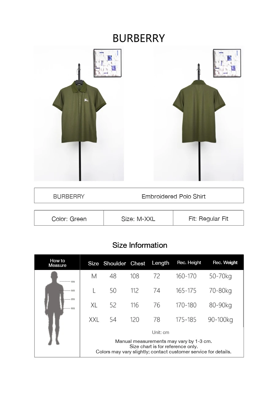 Burberry Olive Green Small Equestrian Knight Embroidered Polo Shirt product photo from LabelPicks
