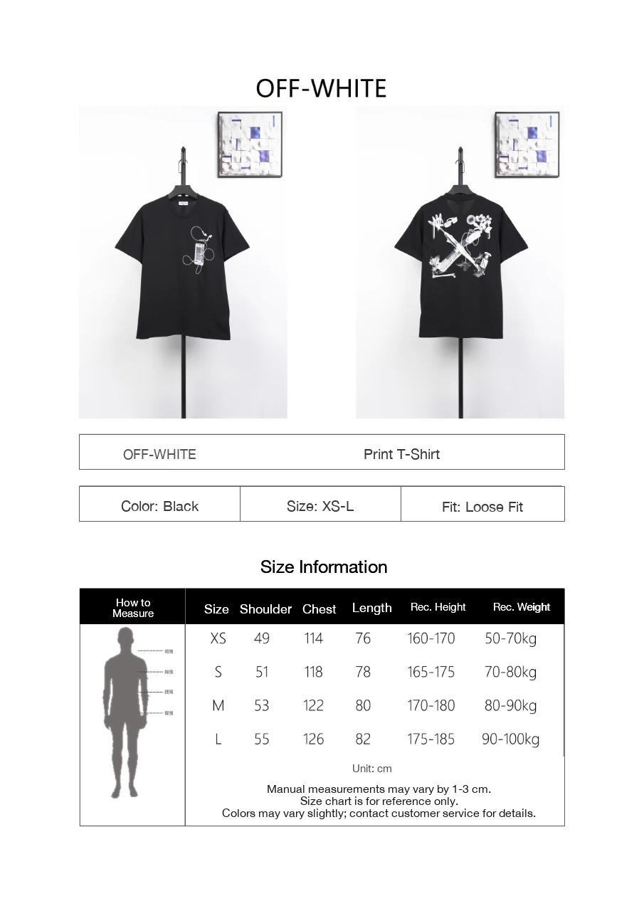 Off-White Black Headphone Arrow Graphic T-Shirt product photo from LabelPicks