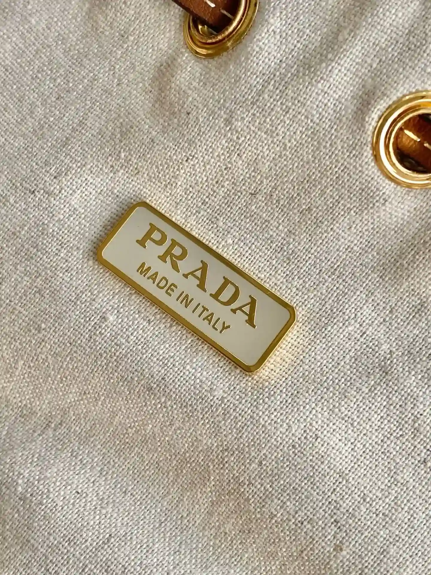 Prada Canvas and Leather Bucket Bag product photo from LabelPicks