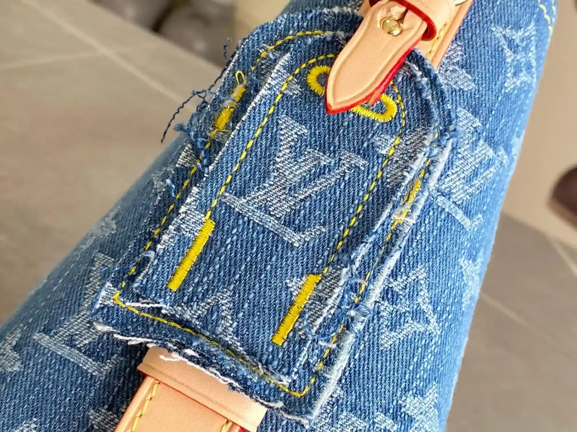 Louis Vuitton Blue Denim Bucket Bag product photo from LabelPicks