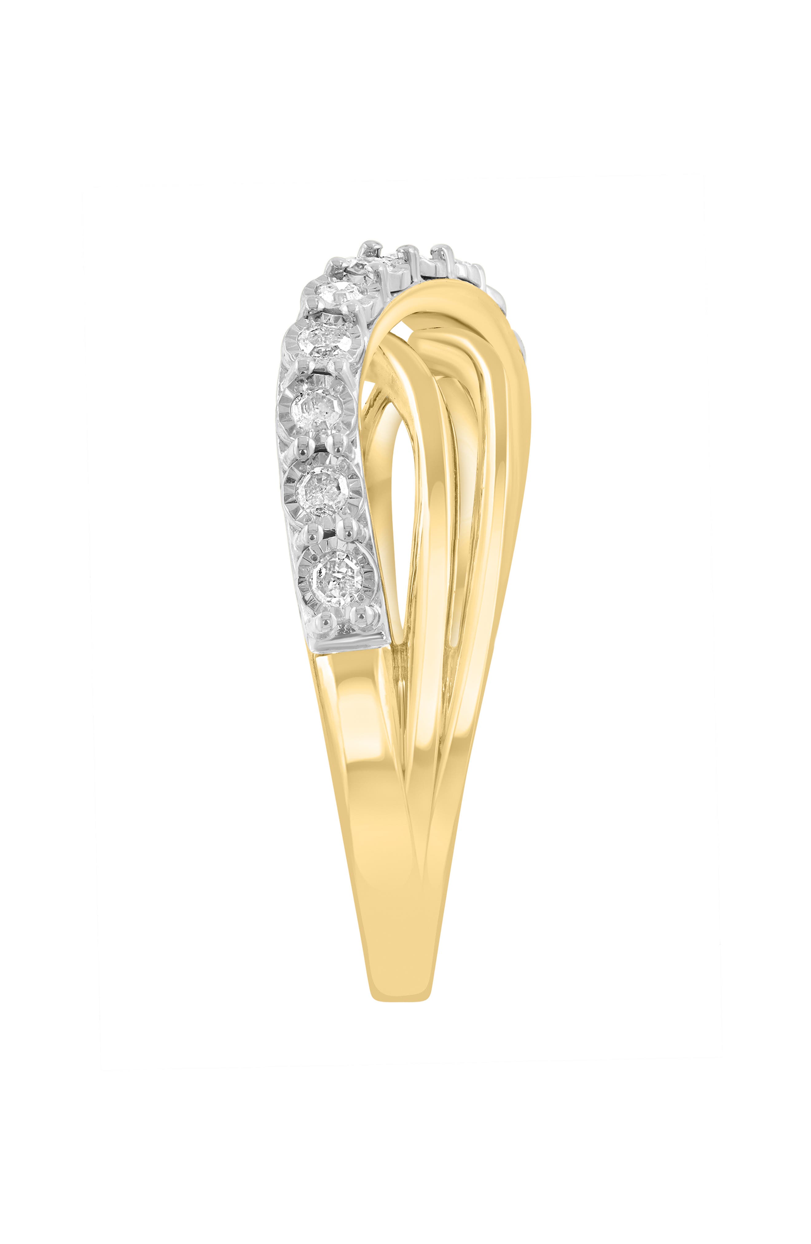 EFFY Diamond Crossover Band Ring