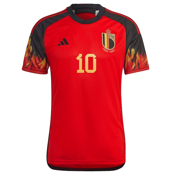 Eden Hazard Belgium National Team adidas 2022/23 Home Replica Jersey - Red