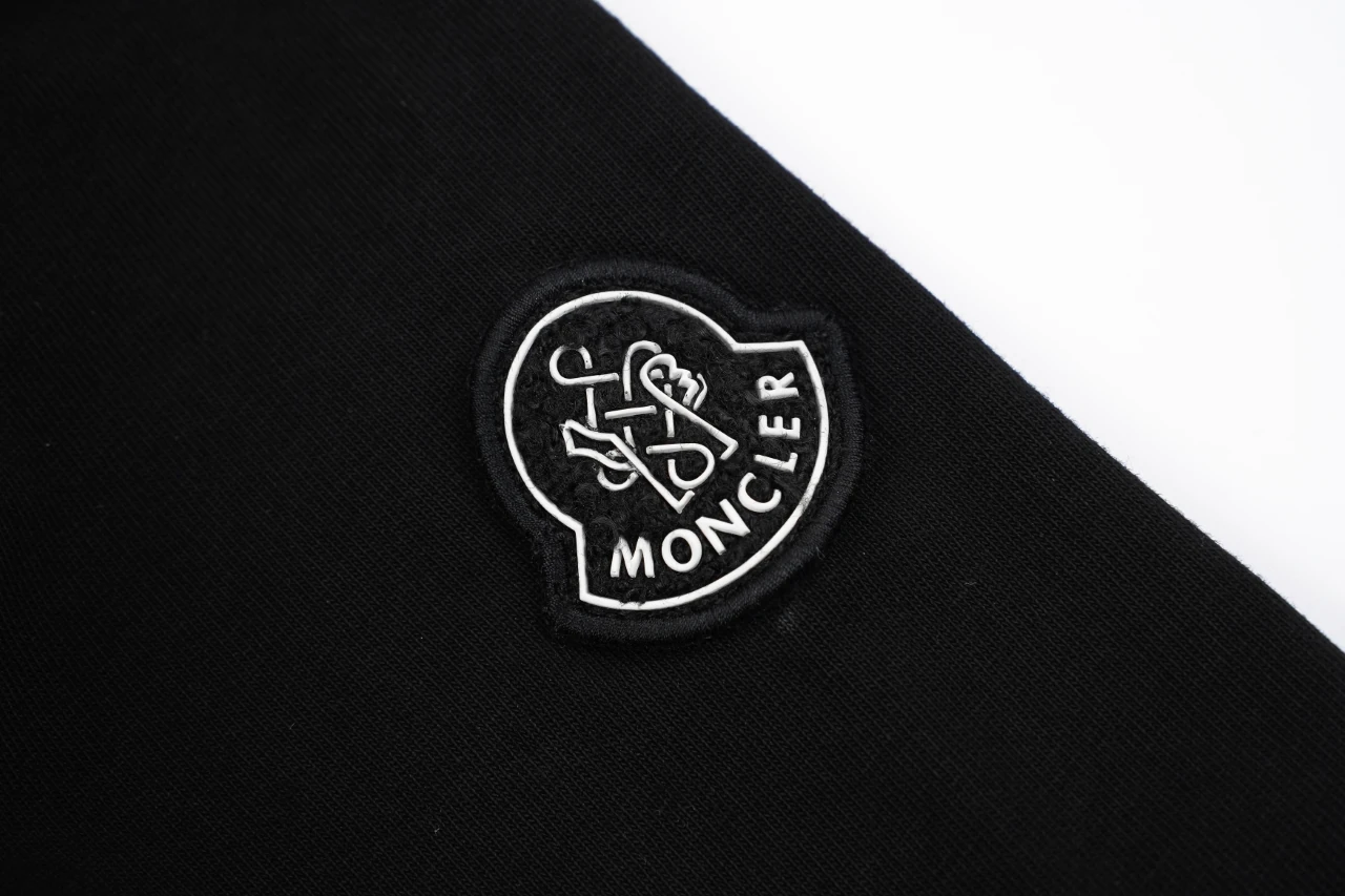 Moncler Black Script Logo Crewneck T-Shirt product photo from LabelPicks
