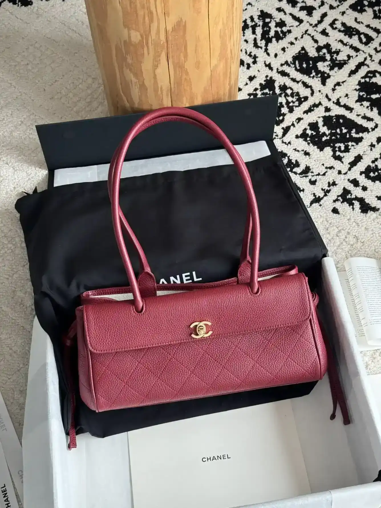Chanel Grained Leather Top Handle Bag product photo from LabelPicks