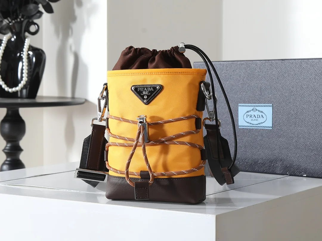 Prada Woven Leather Bucket Bag product photo from LabelPicks
