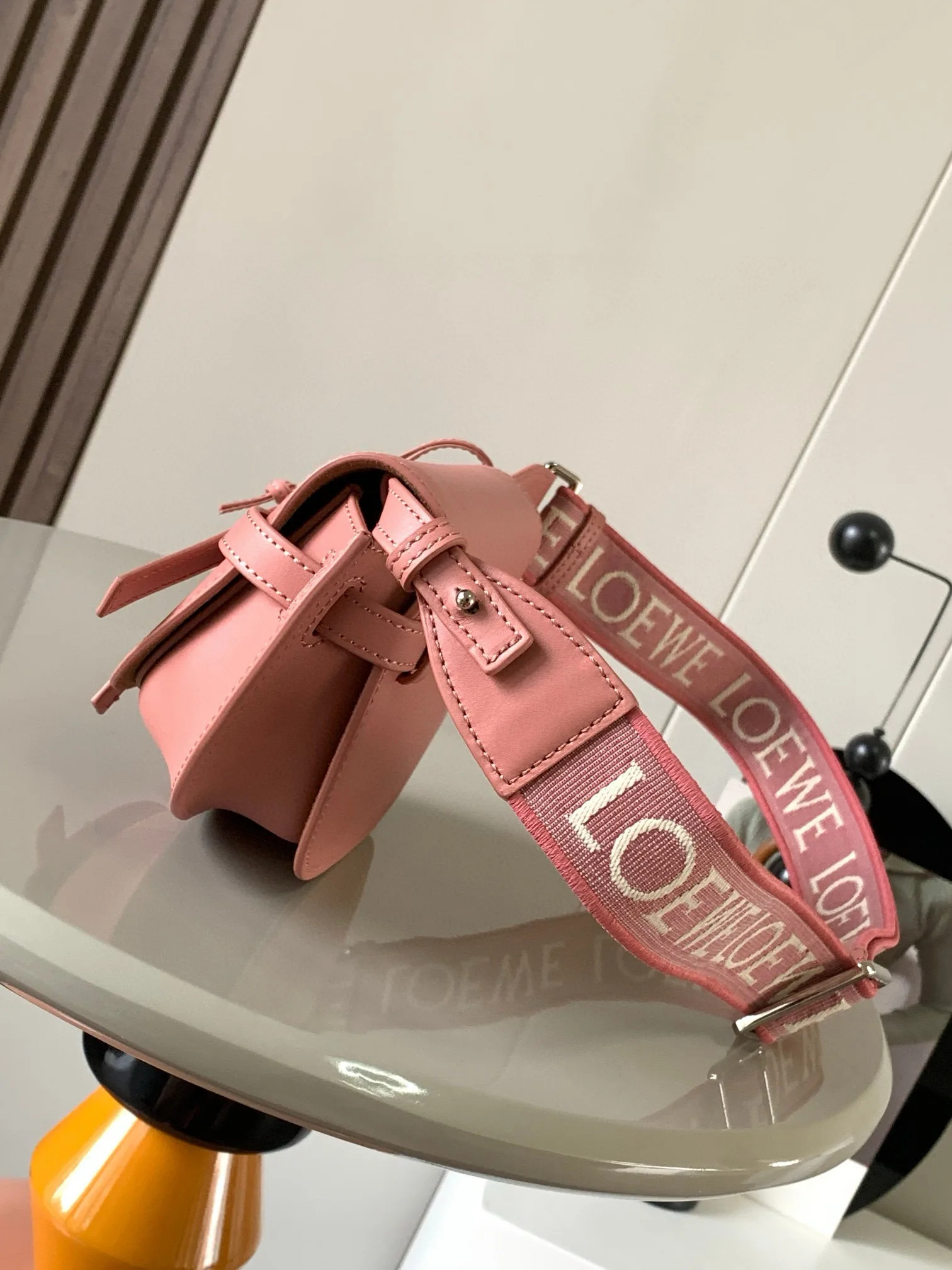 Loewe Pink Calfskin Shoulder Bag product photo from LabelPicks