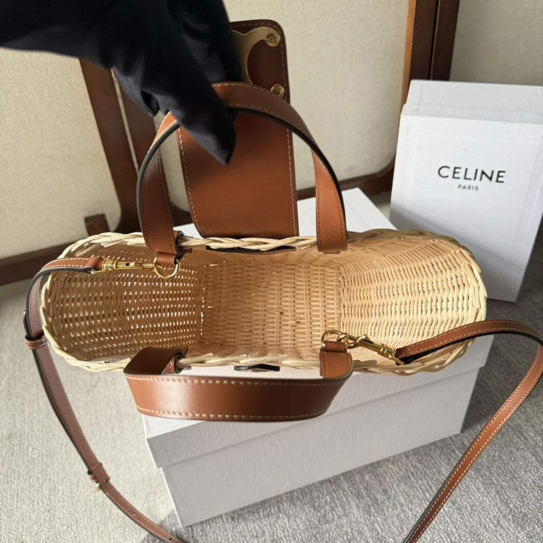 Celine Straw Woven Shoulder Bag product photo from LabelPicks