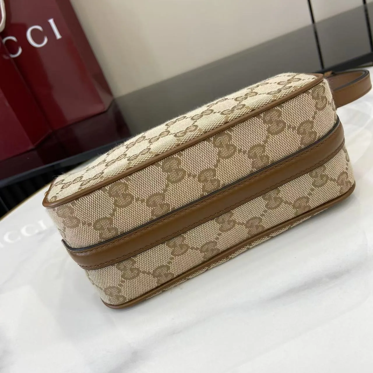 Gucci Brown Calfskin Crossbody Bag product photo from LabelPicks
