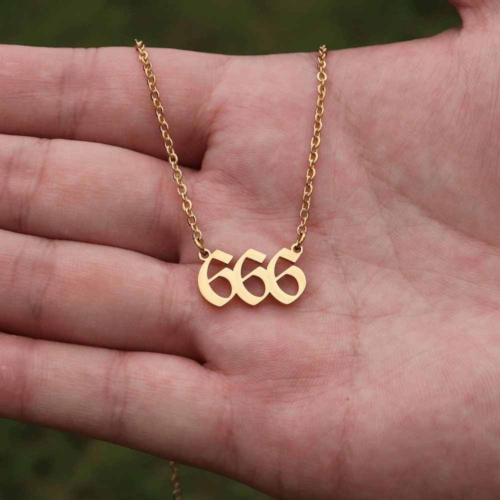 Angel Number Necklace 111-999 with 18K Gold Plated