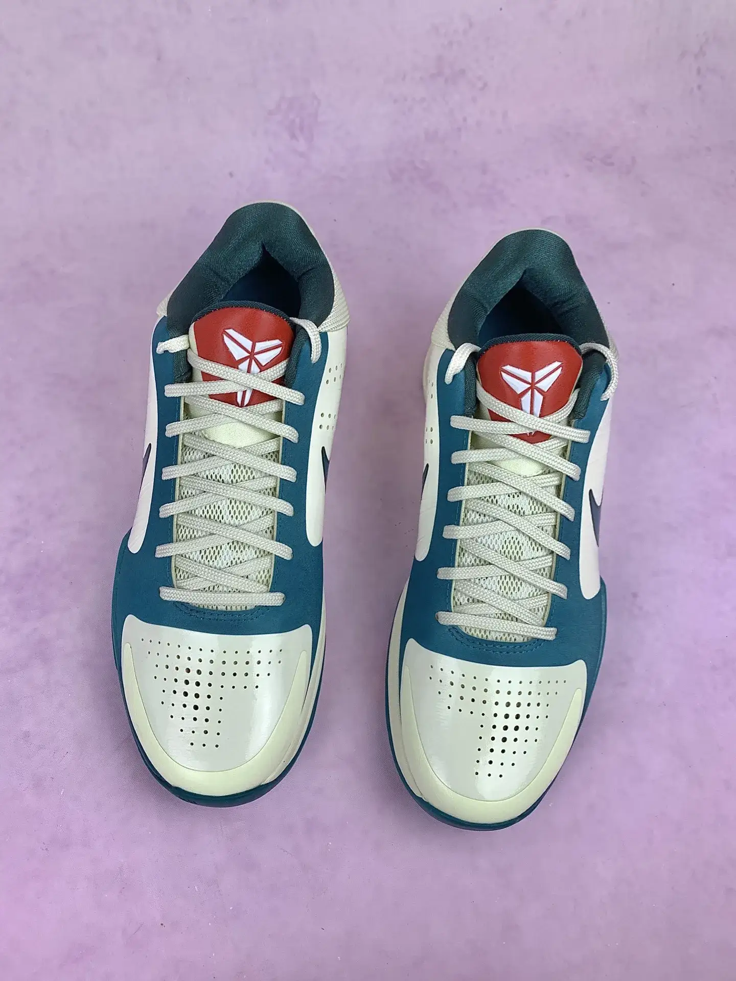 Kobe 5 Protro x Caitlin Clark 'Coconut Milk and Bright Spruce' Shoes product photo from LabelPicks