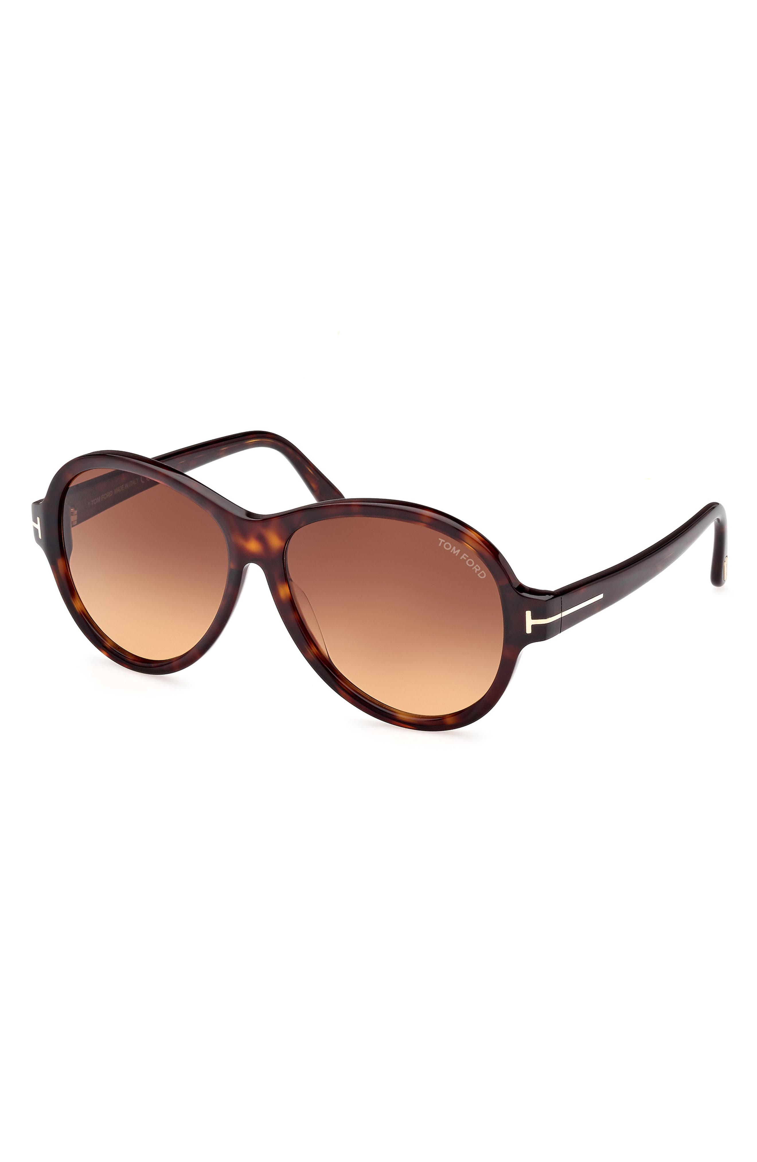 TOM FORD 59mm Round Sunglasses