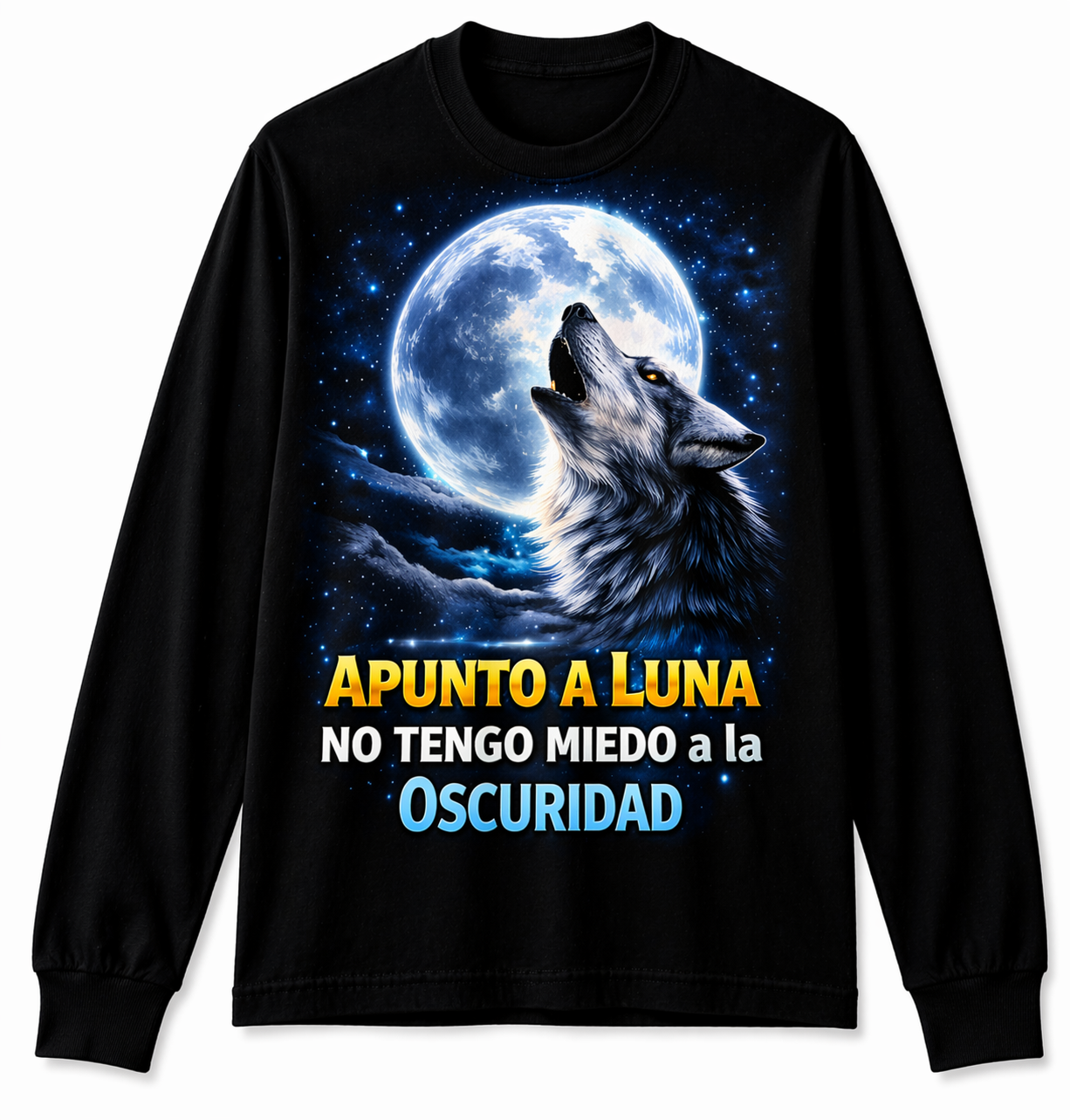 Remera Lobo Luna | Streetwear Dark Unisex