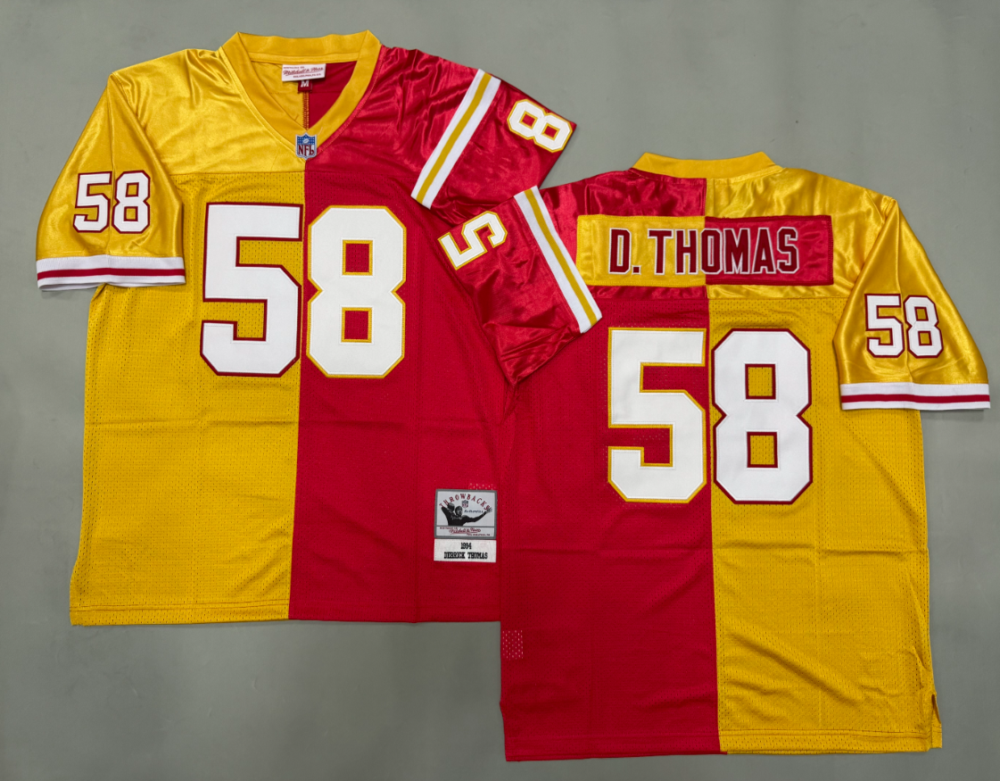 Derrick Thomas Kansas City Chiefs Authentic Split Throwback Retired Player Jersey
