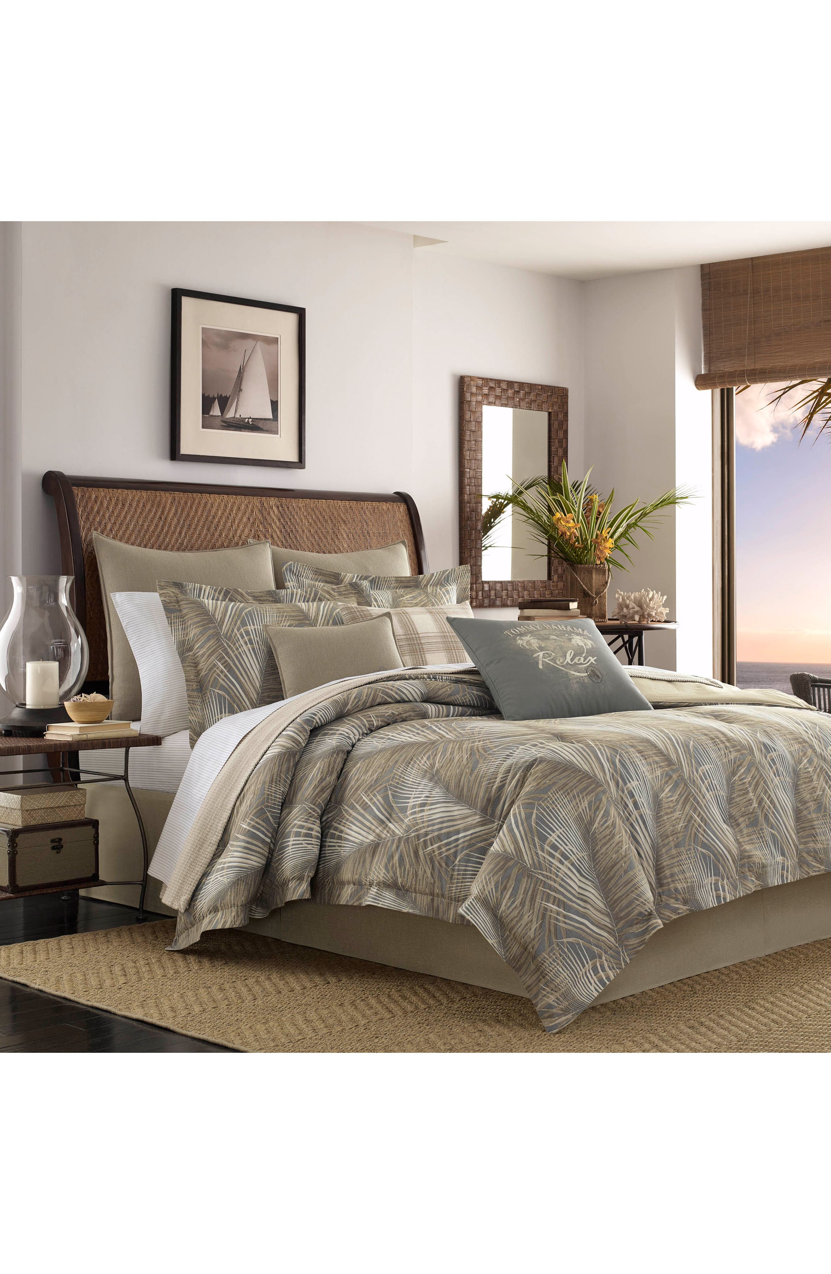 Tommy Bahama Raffia Palms Comforter & Sham Set