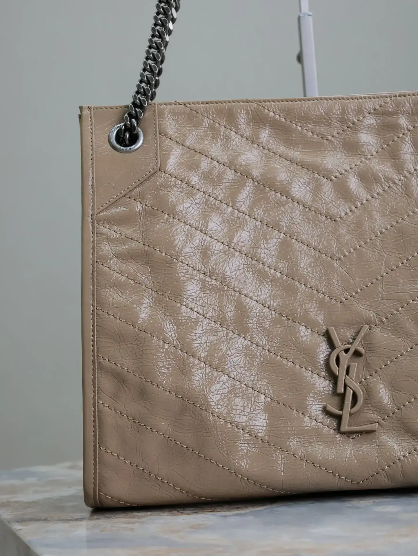 Bottega Veneta Beige Calfskin Tote Bag product photo from LabelPicks