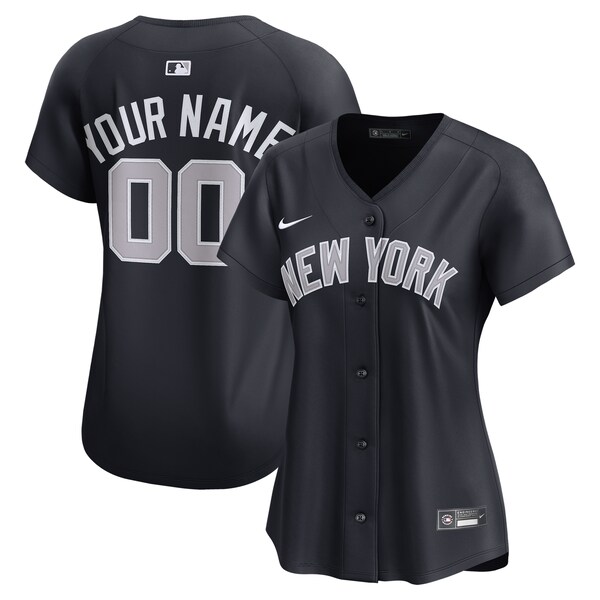 New York Yankees Nike Women's Alternate Limited Custom Jersey - Navy
