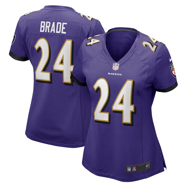 Beau Brade Baltimore Ravens Nike Women's  Game Jersey -  Purple
