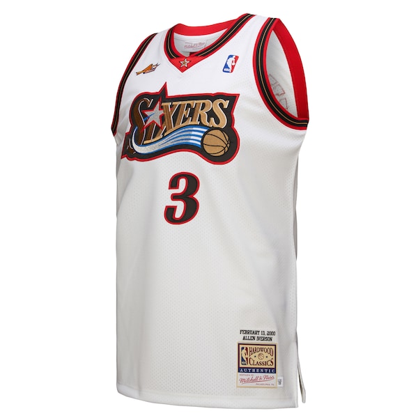 Allen Iverson Philadelphia 76ers  2000 NBA All-Star Game Authentic Jersey - White