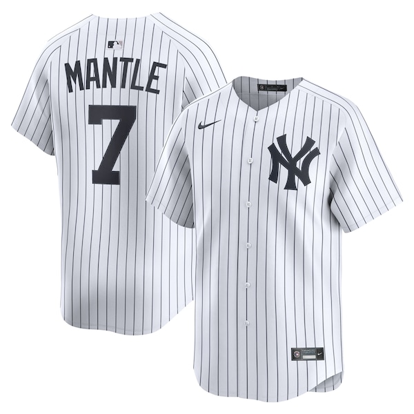 Mickey Mantle New York Yankees Nike Home Limited Player Jersey - White