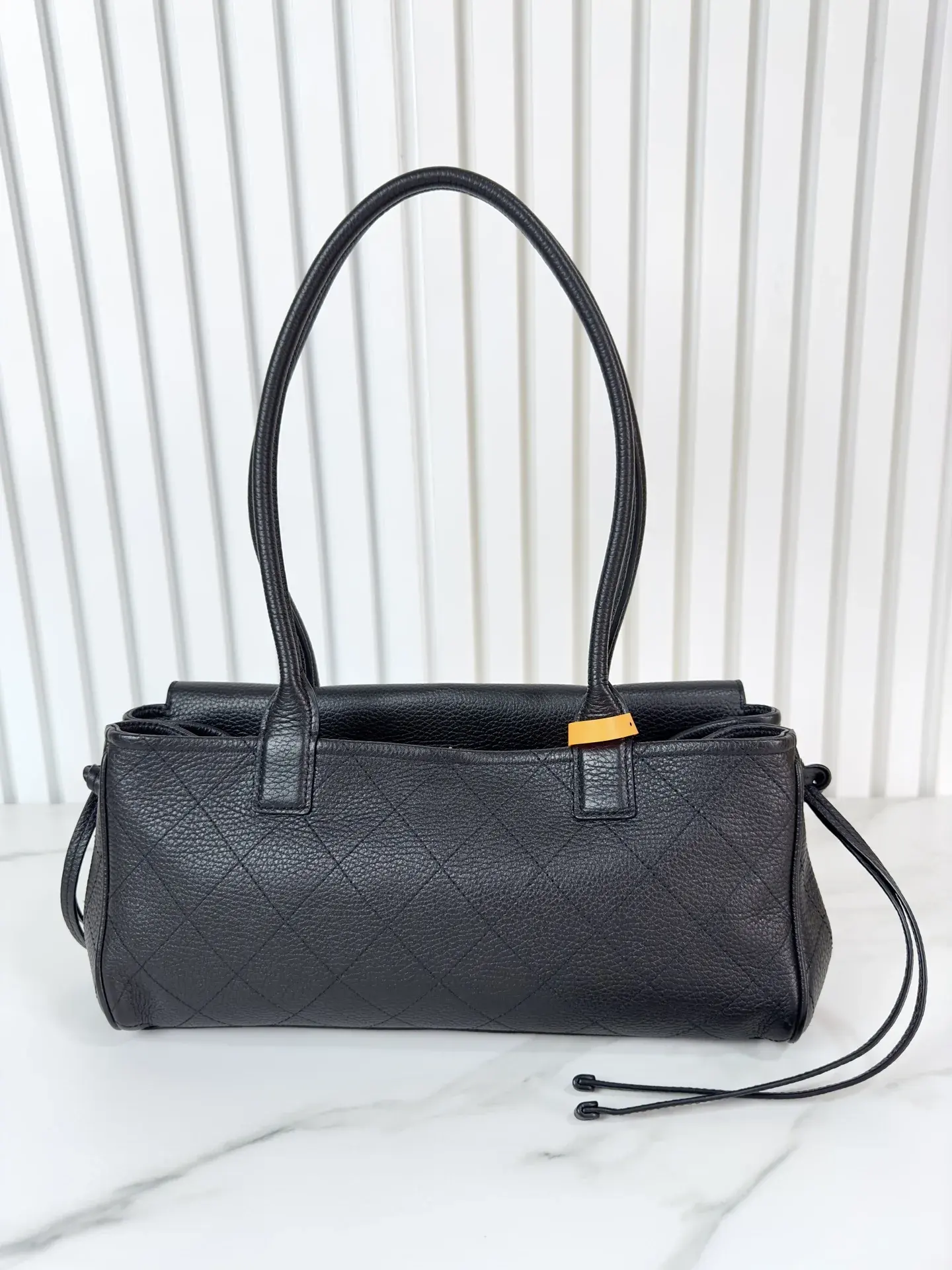 Chanel Black Grained Leather Top Handle Bag product photo from LabelPicks