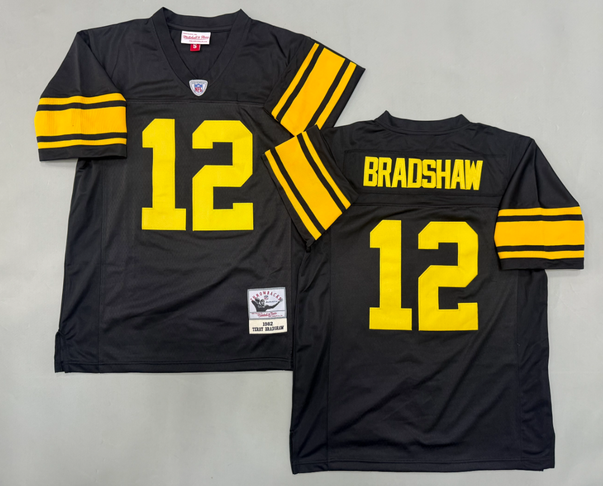 Terry Bradshaw Pittsburgh Steelers Authentic Throwback Retired Player Jersey